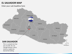 El Salvador map PPT slide 18