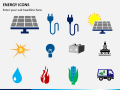 Energy icons PPT slide 1