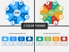 Enterprise Content Management (ECM) PPT cover slide