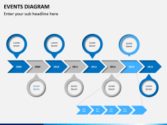 Events diagram PPT slide 1