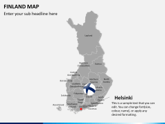 Finland Map PPT slide 15