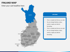 Finland Map PPT slide 9