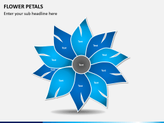 Flower petals PPT slide 1