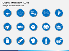 Food nutrition icons PPT slide 1