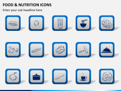 Food nutrition icons PPT slide 6