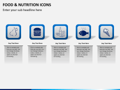 Food nutrition icons PPT slide 8