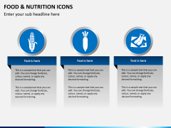 Food nutrition icons PPT slide 9