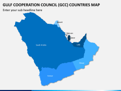 Gulf council map PPT slide 1