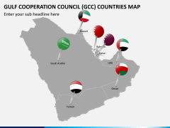 Gulf council map PPT slide 3