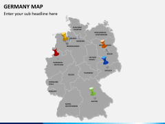 Germany map PPT slide 3