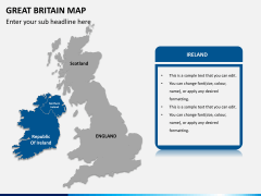 Great britain map PPT slide 11