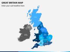 Great britain map PPT slide 3