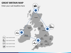 Great britain map PPT slide 4