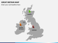 Great britain map PPT slide 7