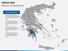 Greece map PPT slide 10