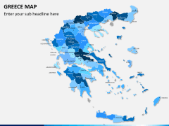 Greece map PPT slide 12