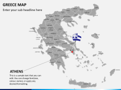 Greece map PPT slide 15