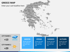 Greece map PPT slide 17