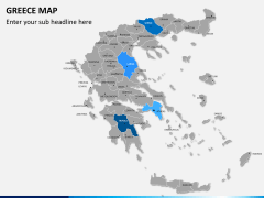 Greece map PPT slide 3