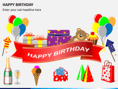 Happy birthday PPT slide 1