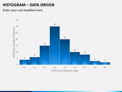 Histogram chart PPT slide 1
