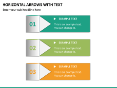 Horizontal Arrows with Text Free PPT Slide 1