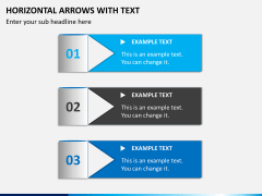 Horizontal Arrows with Text Free PPT Slide 1