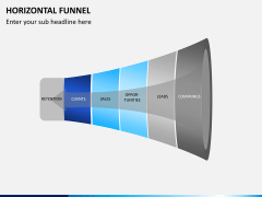 Horizontal funnel PPT slide 4