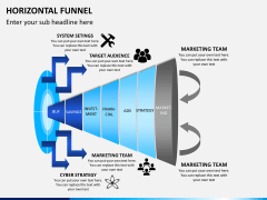 Horizontal funnel PPT slide 8