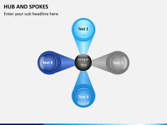 Hub and spokes PPT slide 2
