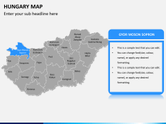 Hungary map PPT slide 10