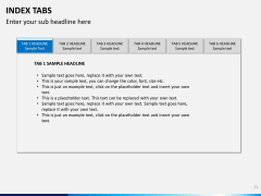 Index tabs PPT slide 11