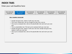 Index tabs PPT slide 12