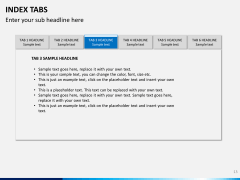 Index tabs PPT slide 13