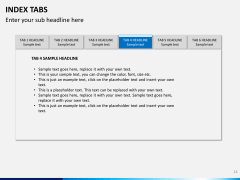 Index tabs PPT slide 14