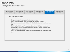 Index tabs PPT slide 15