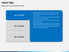 Index tabs PPT slide 23
