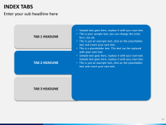 Index tabs PPT slide 24