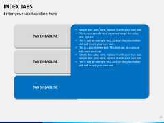 Index tabs PPT slide 25
