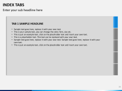 Index tabs PPT slide 26