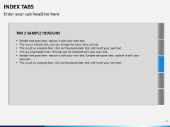 Index tabs PPT slide 28