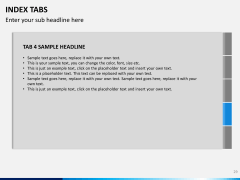 Index tabs PPT slide 29
