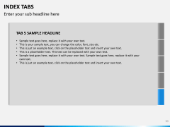 Index tabs PPT slide 30