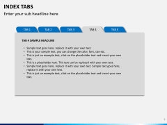 Index tabs PPT slide 4