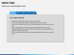 Index tabs PPT slide 6