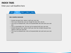 Index tabs PPT slide 7