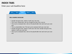 Index tabs PPT slide 8