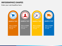 Infographic shapes PPT slide 18