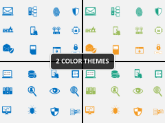 IT Security Icons PPT cover slide