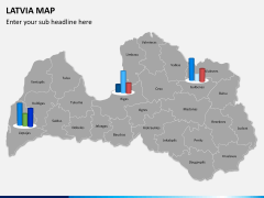Latvia map PPT slide 16